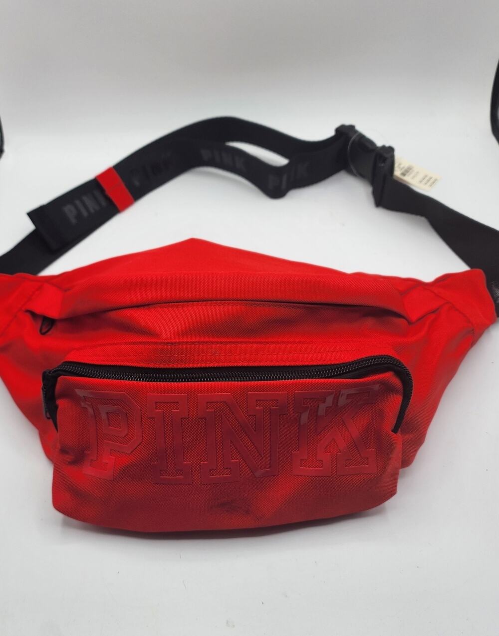 PINK Victoria's Secret Red Fanny Pack Belt Bag Waist Bag Adjustable Strap #G04